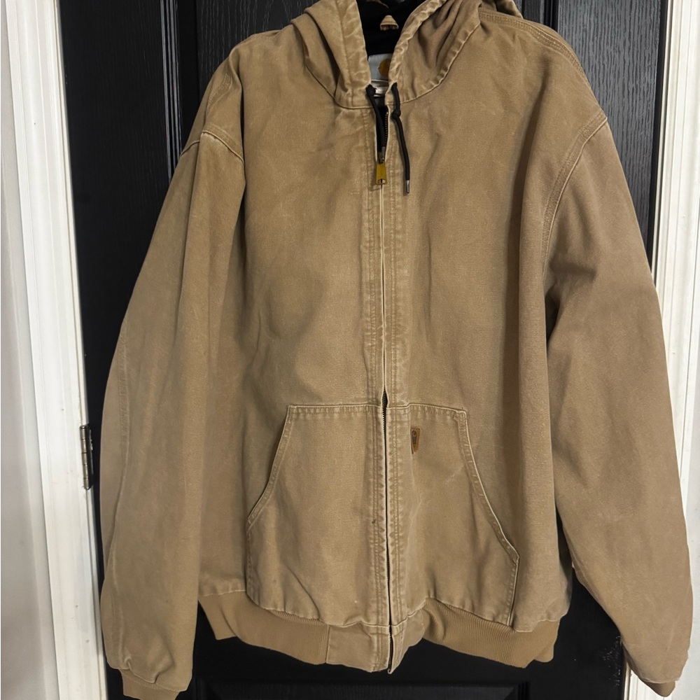 Carhartt Men's Brown Hooded Jacket